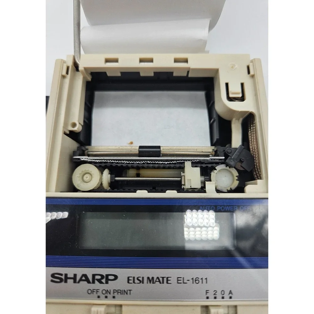 Vintage Sharp EL-1611 C Hand Held Print Display Calculator 10-Digit Printer‎